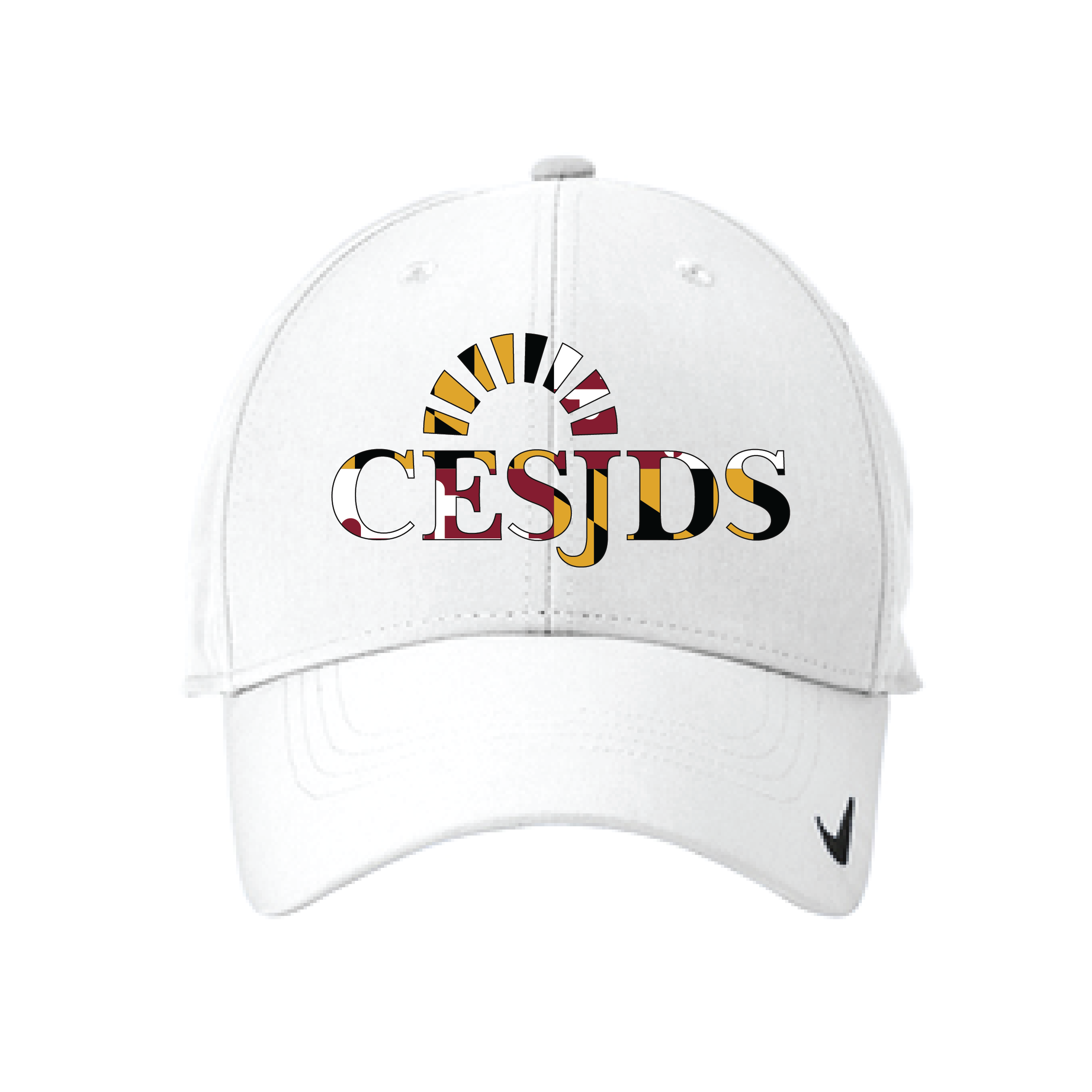 Charles E. Smith Jewish Day School Dri-Fit Nike Cap  – White