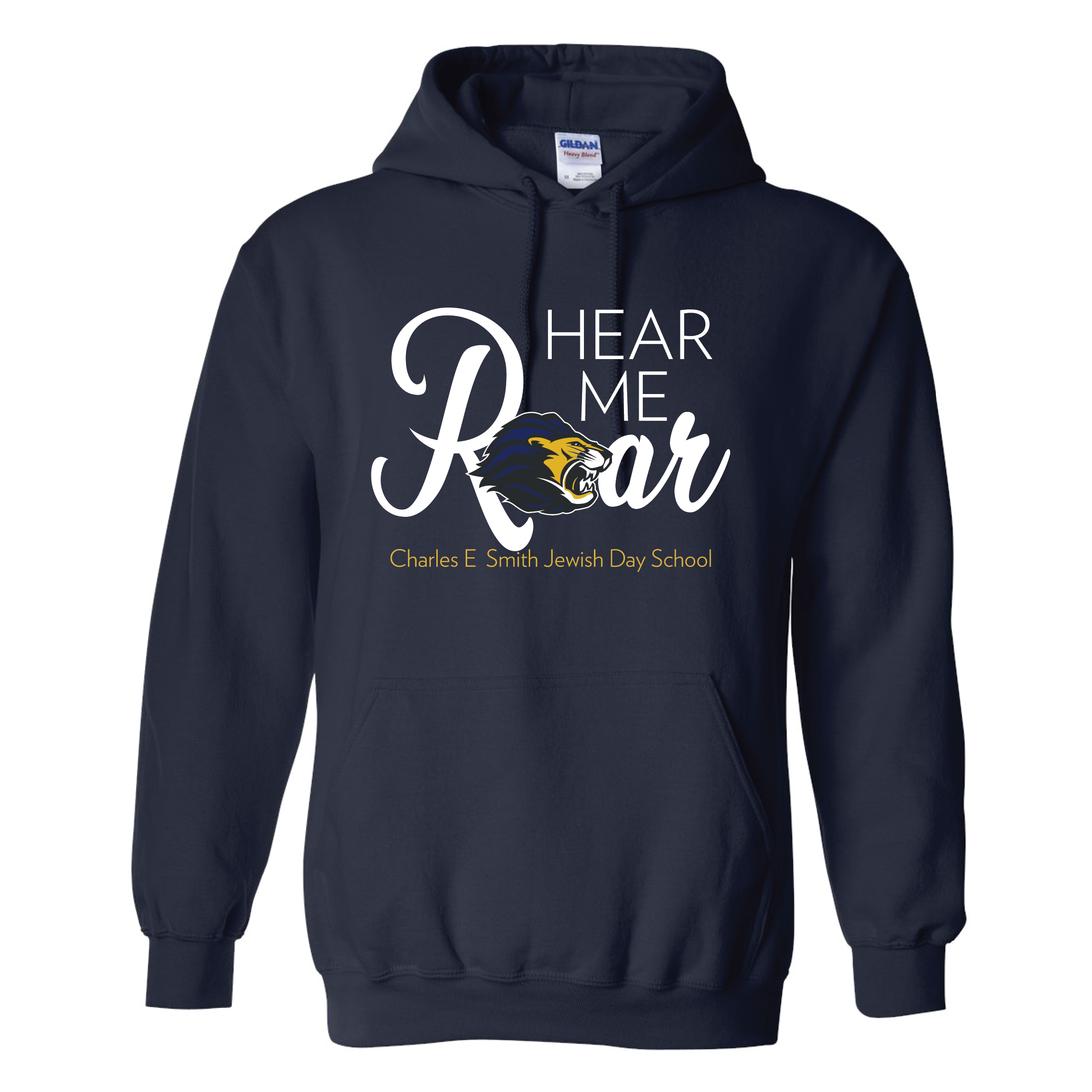 Hear Me Roar Pullover Hoodie – Navy