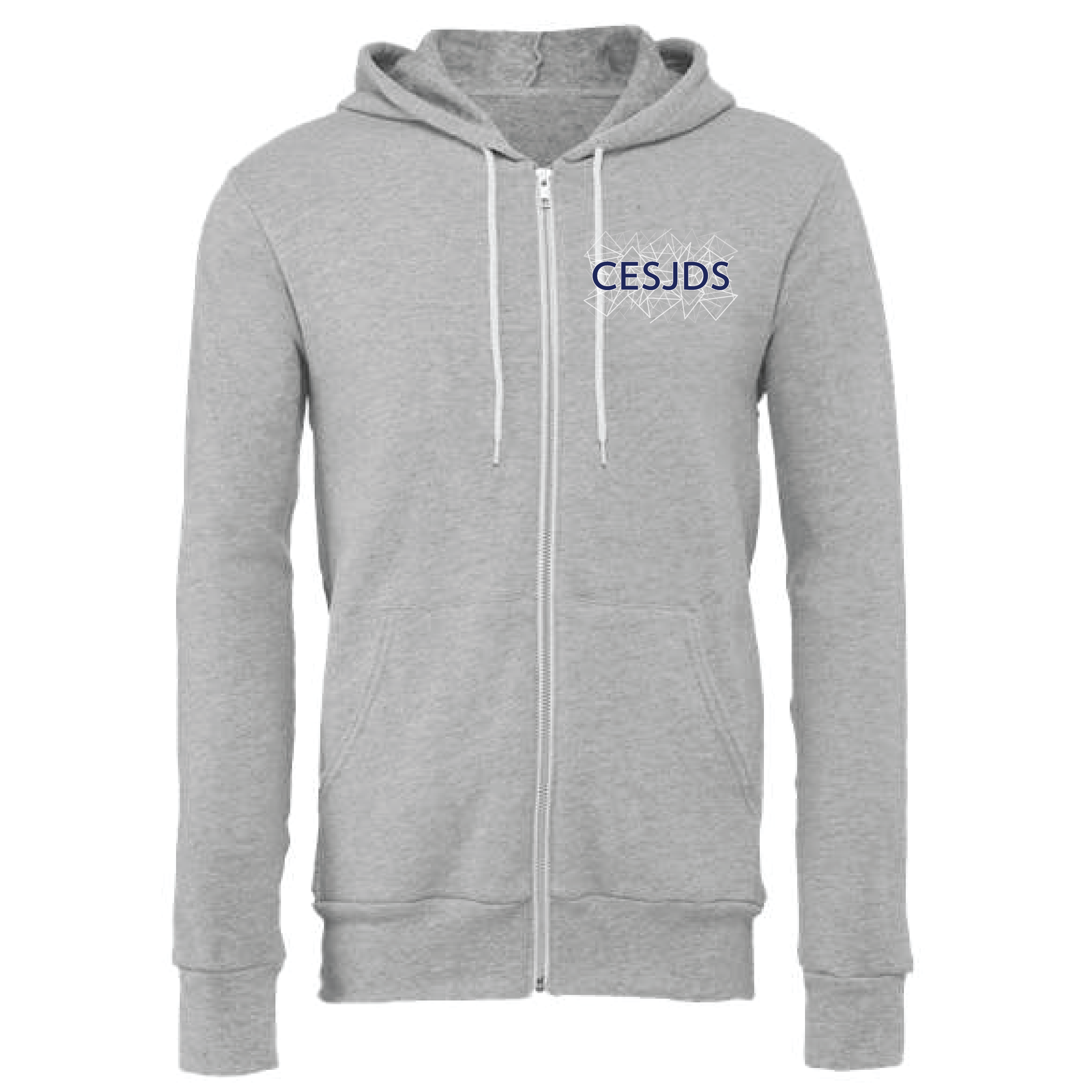 CESJDS Bella + Canvas Full Zip Hoodie – Gray