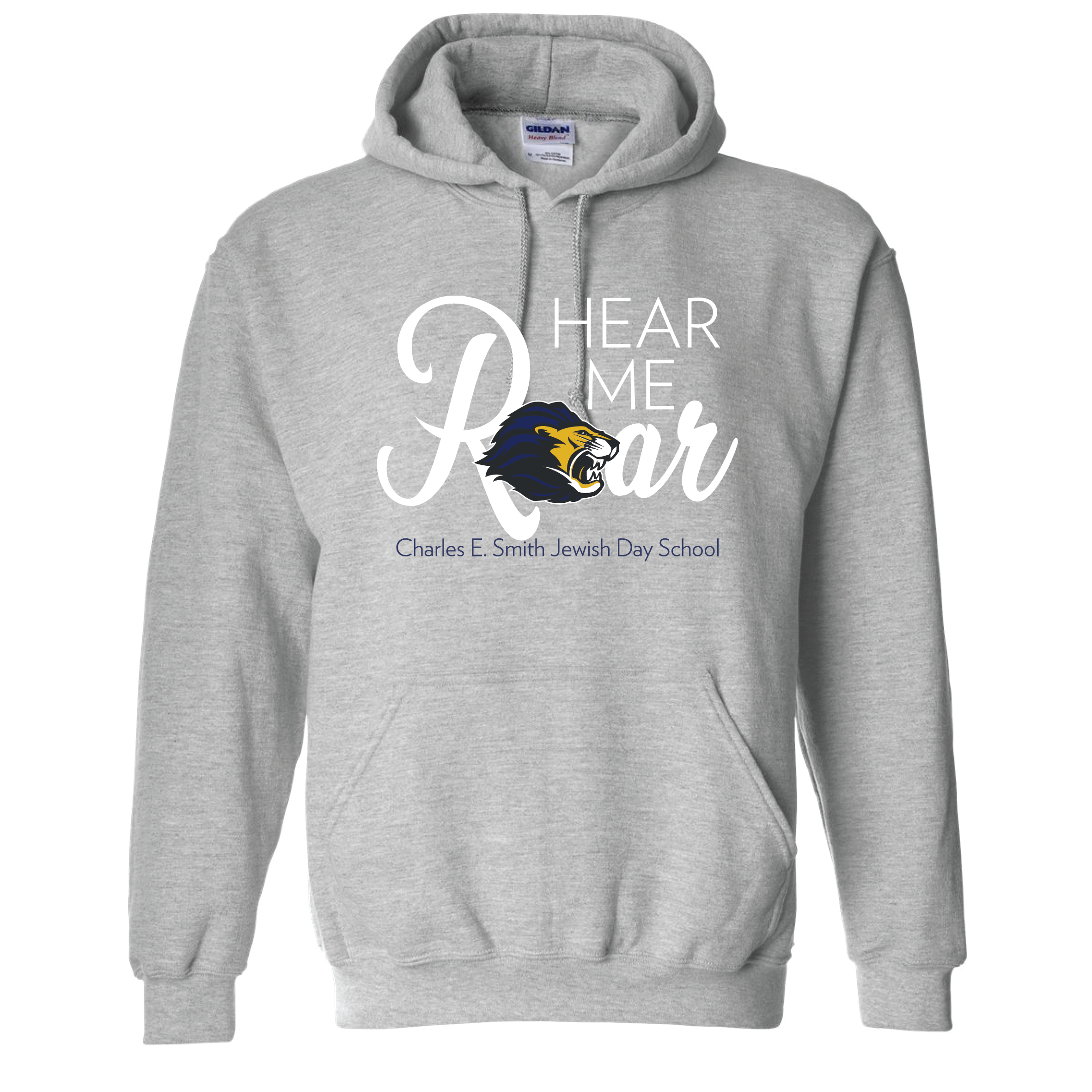 Hear Me Roar Pullover Hoodie – Gray