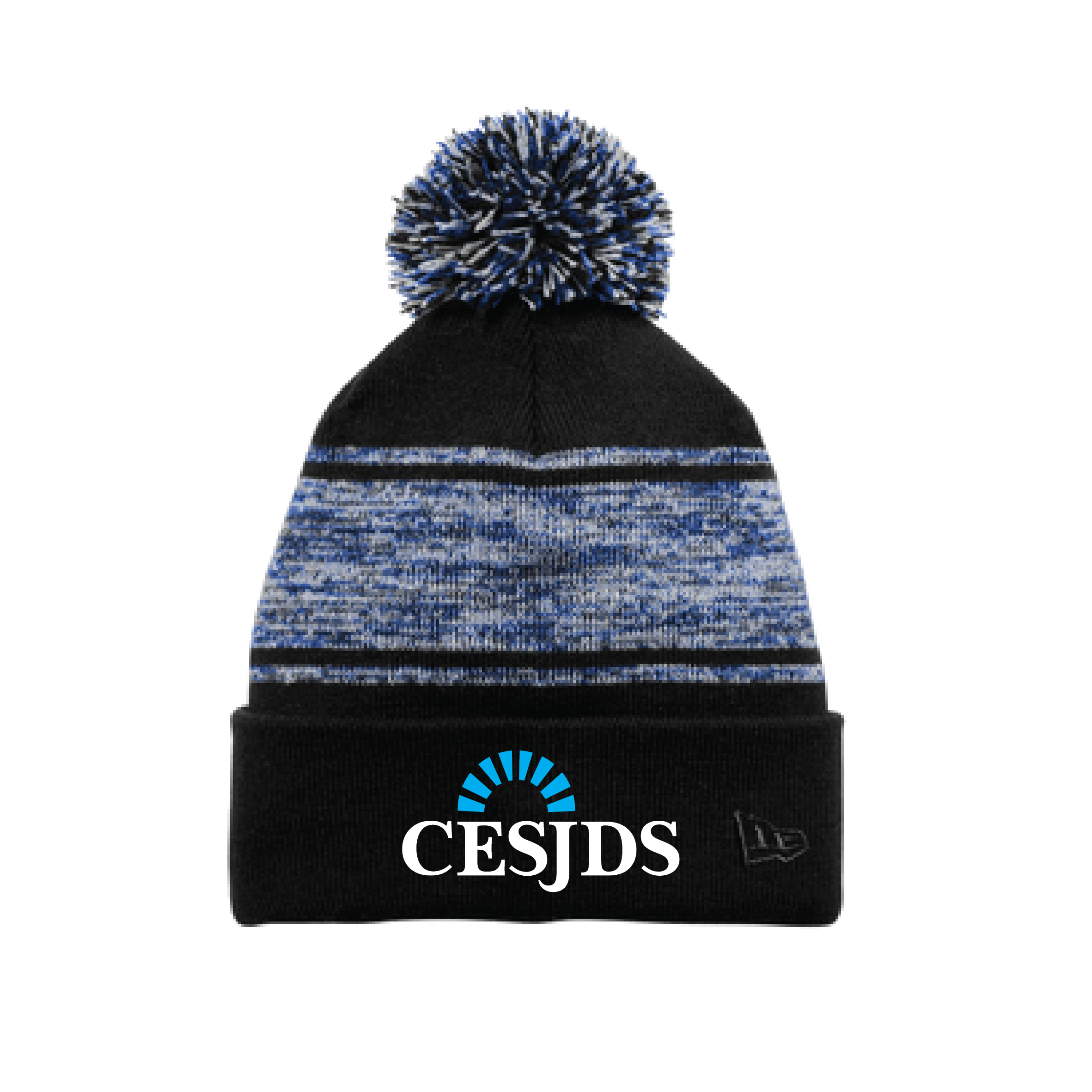 CESJDS New Era Knit Chilled Pom Beanie – Navy